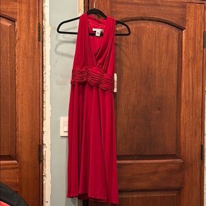 Elegant Red Sleeveless Dress
